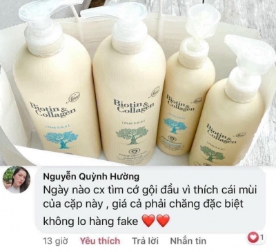 Dầu gội Biotin & Collagen New